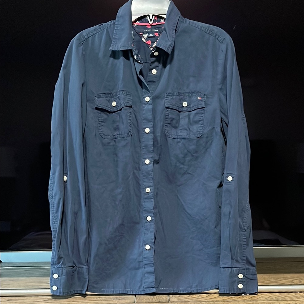 TOMMY HILFIGER Navy Blue Blouse
